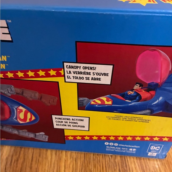 DC Comics Superman Toys Bundle Spin Master Action Figure Super Powers Vehicle. - Picture 9 of 9